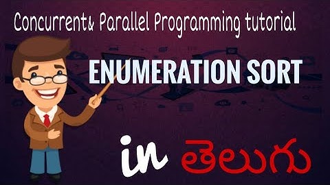 16.Enumeration Sort tutorial in TELUGU