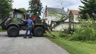 Unimog tree removal