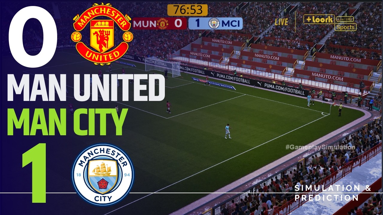 ⚽ Manchester United 0-1 Manchester City [HIGHLIGHTS] Premier League 26/27 ✅| Simulation/Recreation