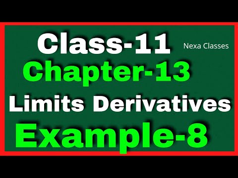 Example 8 Chapter13 Class 11 Math || Example8 Class11 Ch 13 NCERT Math || Chapter13 Example8 Class11