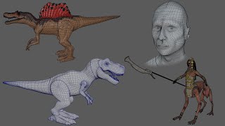 3D Characters Retopology and UV Mapping