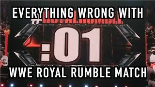 Everything Wrong With WWE Matches: ROYAL RUMBLE MATCH