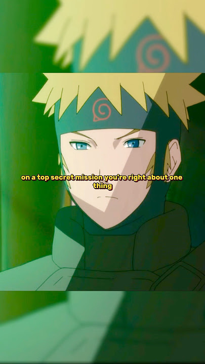 Naruto met Minato in the past