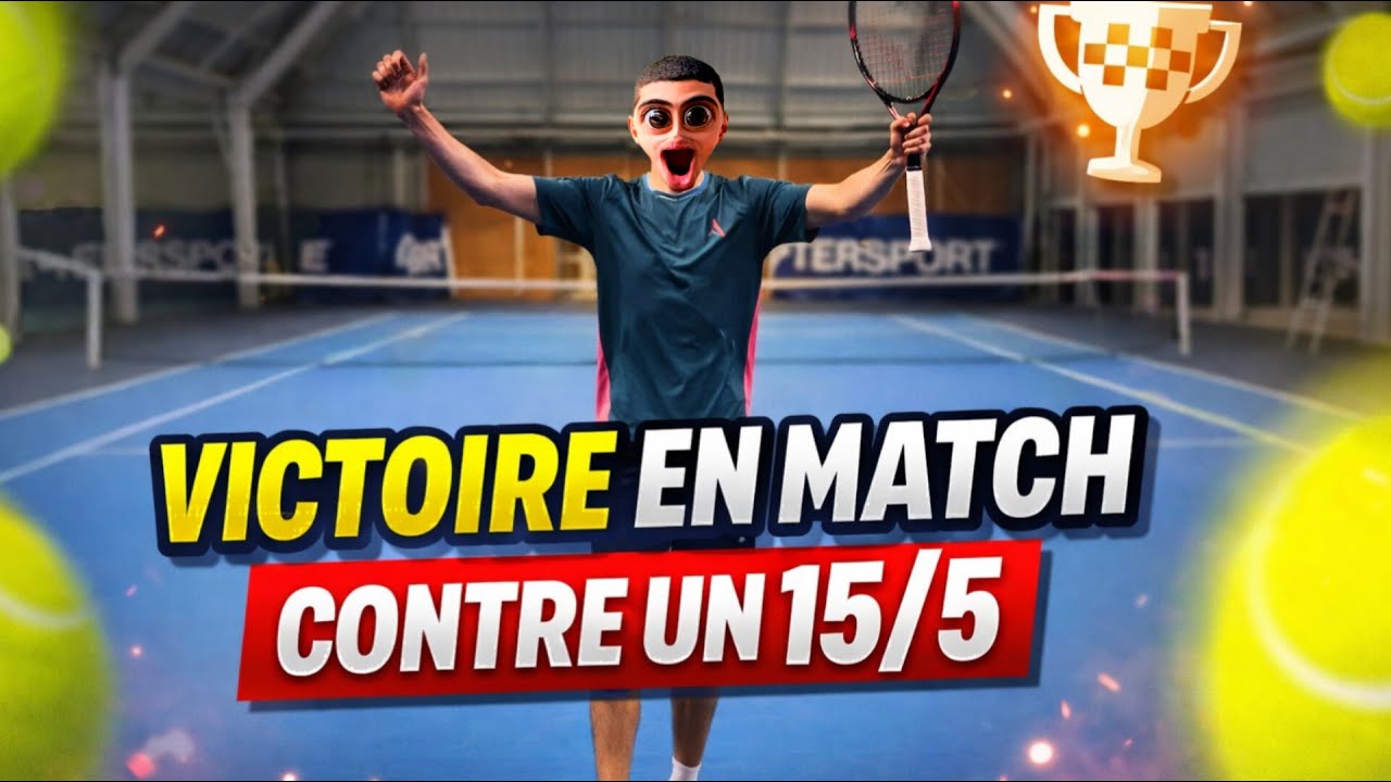 Ma PREMIERE VICTOIRE après 1 MOIS au TENNIS !!