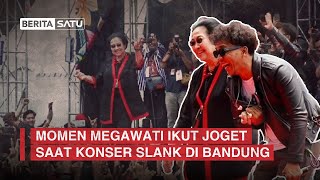 Momen Megawati Ikut Joget Saat Konser Slank di Bandung