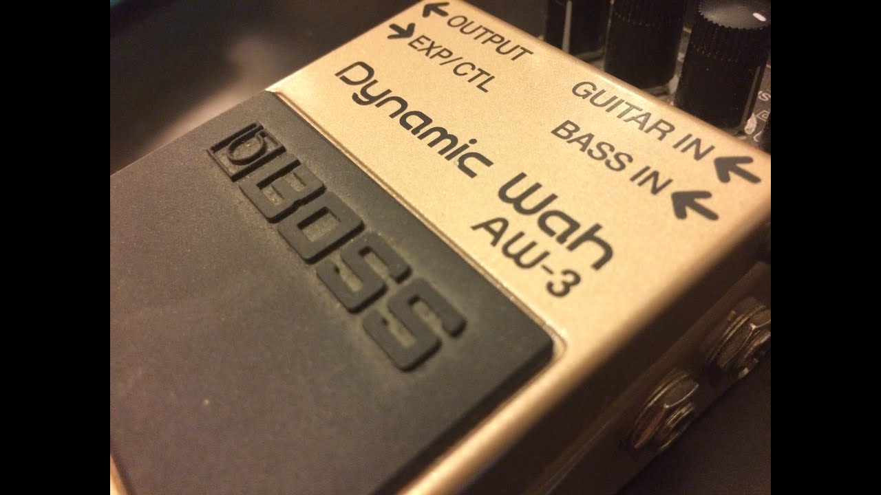 BOSS Dynamic Wah AW2 Pedal Review YouTube