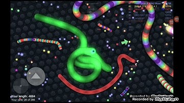 1 God imposter snake against 74320 pro hacker snake in slither.io