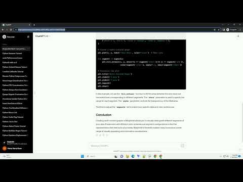 Matplotlib Multi Colored Graph Python