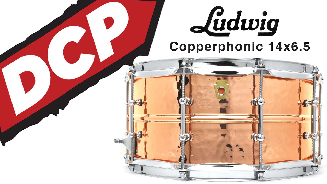 Ludwig Copperphonic Snare Drum 14x6.5 Hammered w/ Tube Lugs // Video Demo