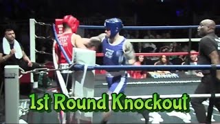 White Collar Boxing 1st Round Knockout (TKO)