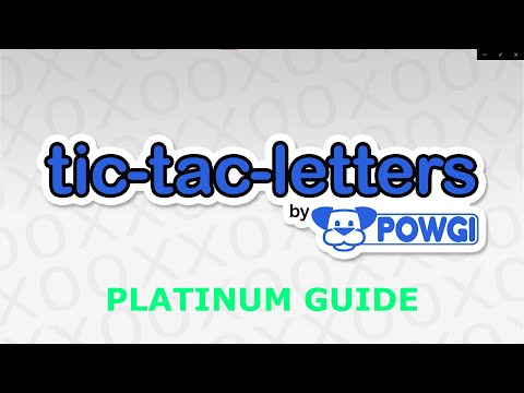 Tic Tac Letters Platinum Guide - PS4