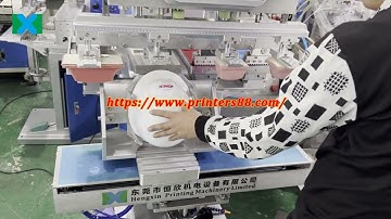 Four Color Tampo Printer for Printing Safety Helmet