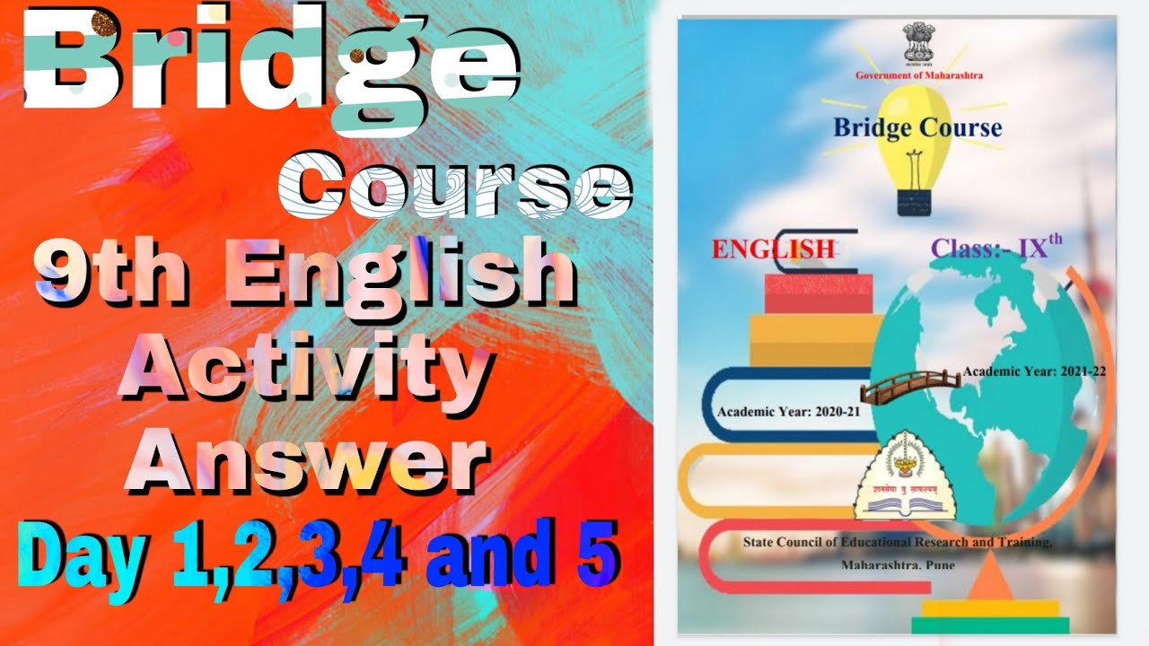 English 9th std Bridge Course Answer day 1,2,3,4 and 5 |