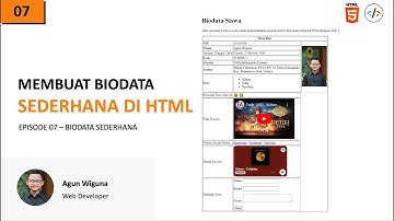 Membuat Biodata Sederhana dengan HTML
