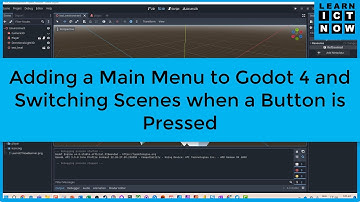 Create a menu and switch scenes when a button is pressed (Godot 4)