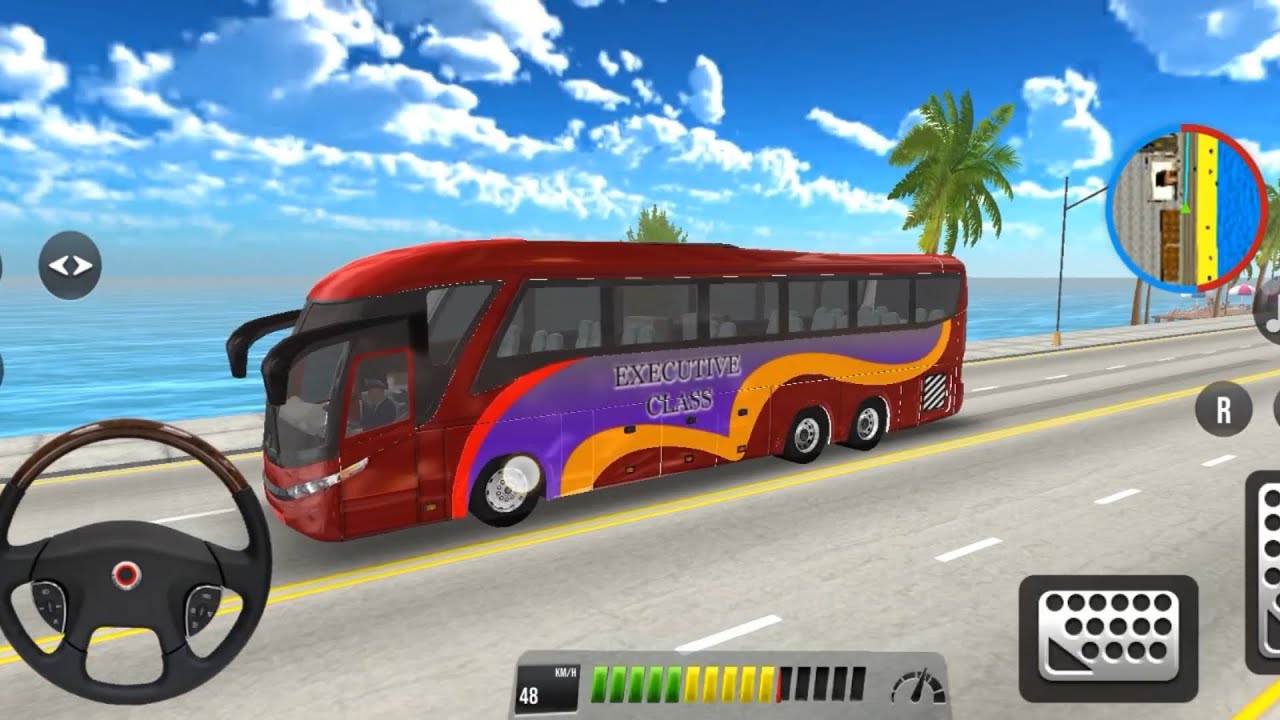 crazy uphill bus driver simulator | gameplay 🔥