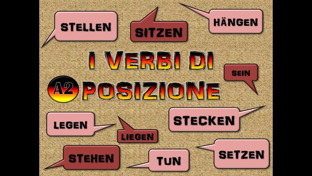 wo? wohin? I verbi di posizione A2 - trucchi ed esercizi: stellen stehen sitzen setzen legen liegen