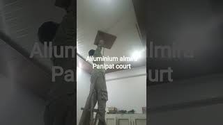 # alluminium partsion almira. glass work etc ##