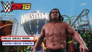 WWE 2k18- How To Install Great Khali Mod Using Cheat Engine | HINDI Tutorial screenshot 5
