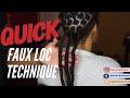 Faux Locs |Quick Method |No Curly Ends