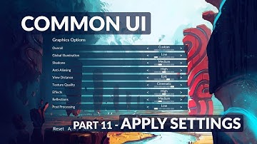 Apply Graphics Options - Unreal Common UI Menu System #11