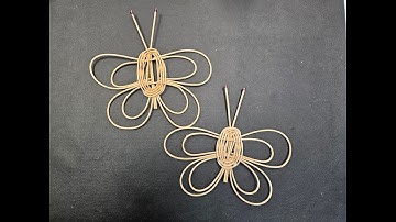 🦋 How to Weave a Butterfly from Round Reed | Easy Basket Weaving Project