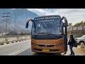 VOLVO B11R I-Shift 13.8 driving in scary and dangerous Himachal roads 🤩