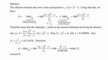 Exam FM exercise for October 15, 2017