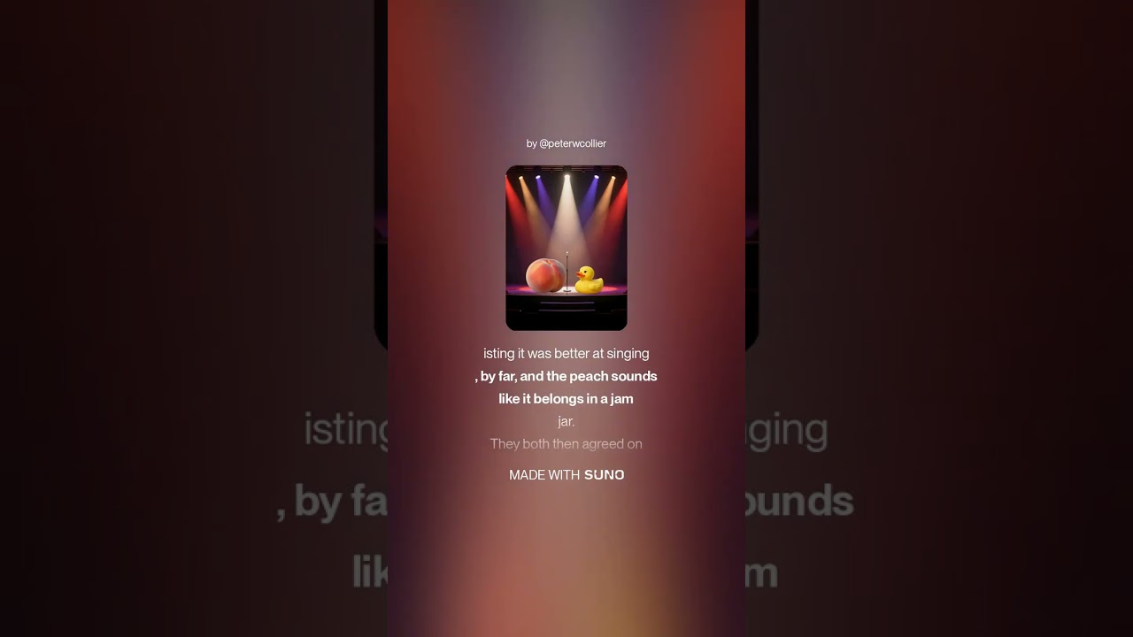 THE PEACH AND THE RUBBER DUCK