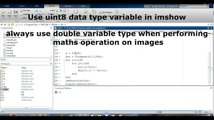 Double data type in image processing ( difference between double and uint8)