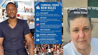 Carnival Cruise says NO MORE to this list of banned items and behaviors. Are they black fatigue?