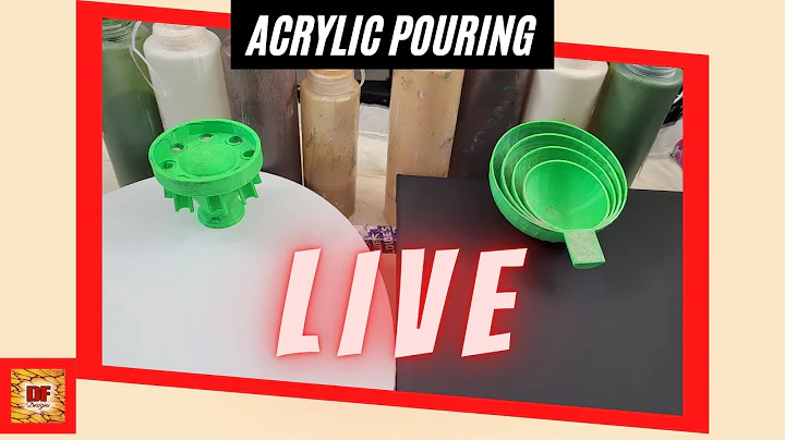 Waterfall Cup & Drip Cup | Acrylic Pours With Only 4 Colors | LIVE Stream