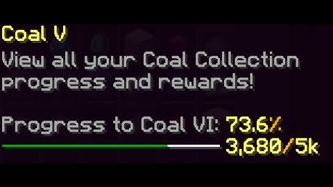 How to get coal collection really fast (Hypixel Skyblock)