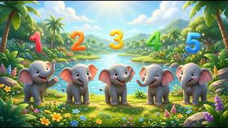 Count the Baby Elephants! 🐘 1 to 5
