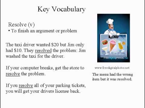 Intermediate Learning English Lesson 10   Violence Answer   Vocabulary And Pronunciation