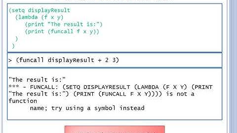 3 8 Lisp Higher Order Functions