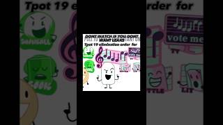 Spoiler For Tpot 19 Tpot 19 Elimination Order For Team Bagged