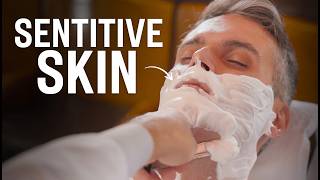 ASMR Sensitive Skin Shave | Straight Razor | No Talking