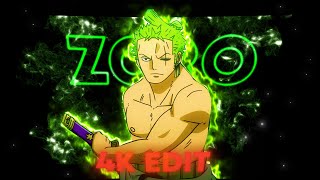 Rare 4K Edit Roronoa Zoro