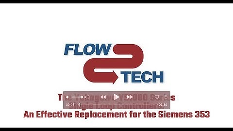 Presentation: The Yokogawa YS1000 Series as Replacement for Siemens/Moore 353
