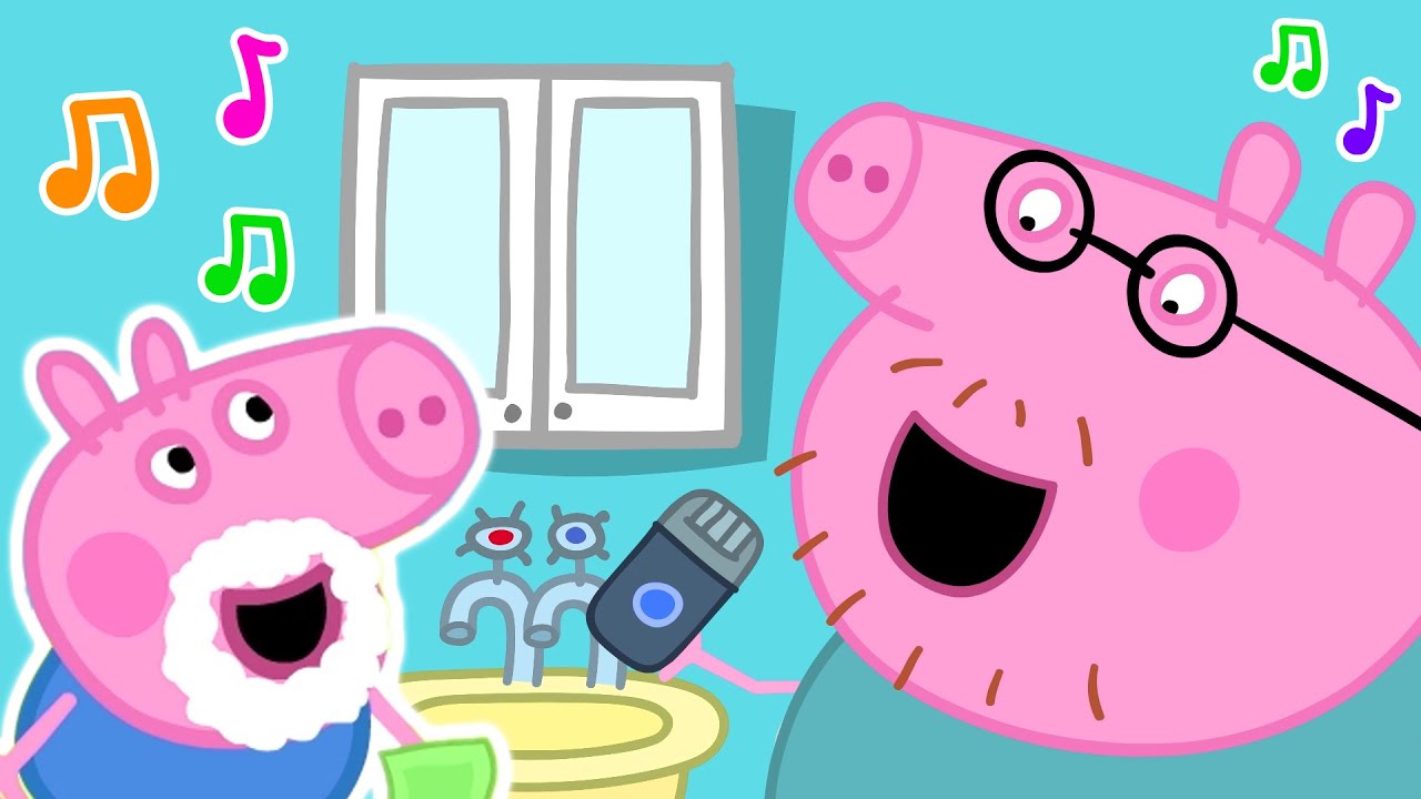 When Dad's Away Song 💼 Daddy Pig Please Don't Go Peppa Pig Nursery ...