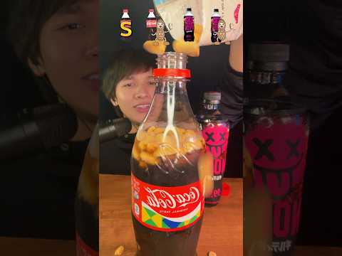 話題のコーラピーナッツとNOPE飲んでみた！ #asmr #food #咀嚼音 #コーラ