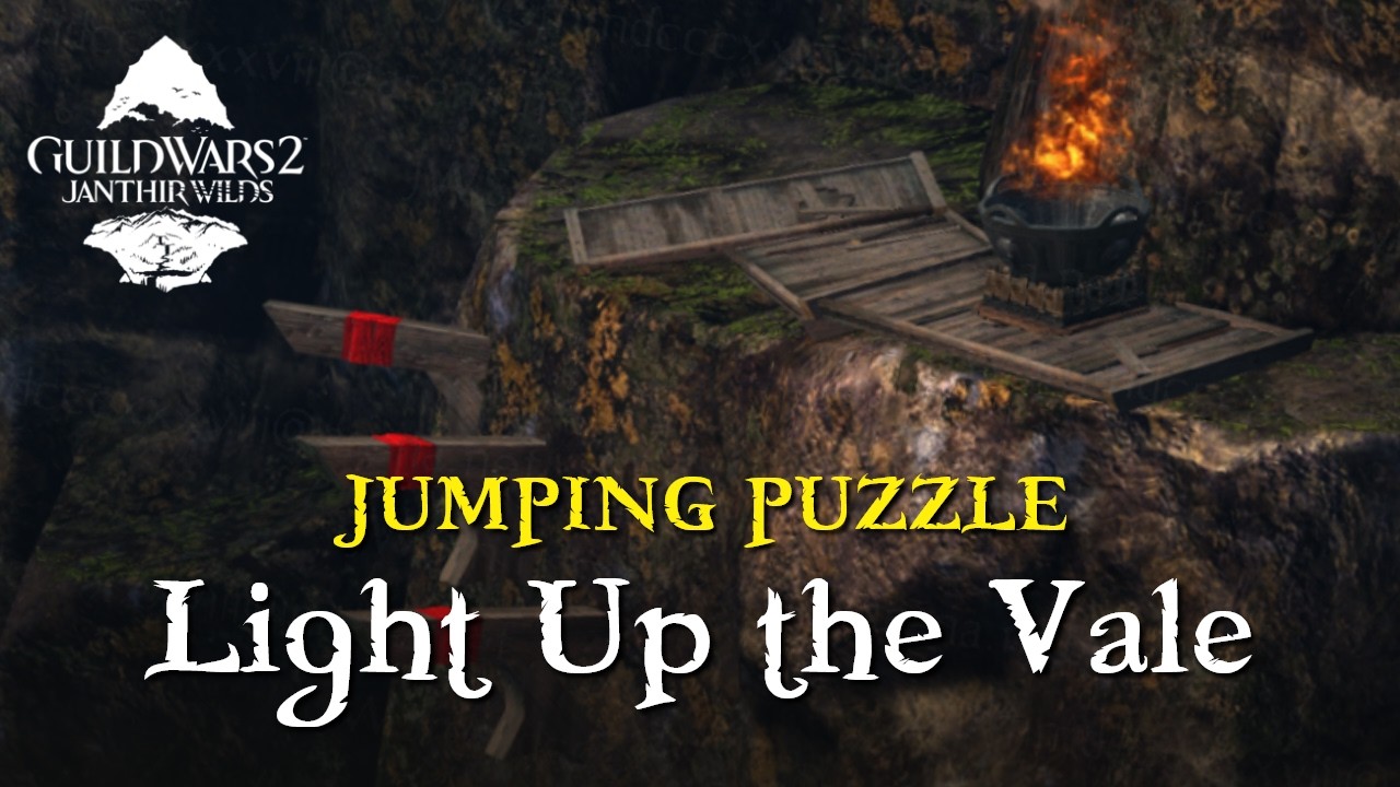 Light Up the Vale jumping puzzle - Easy Mastery Point - Guild Wars 2: Janthir Wilds