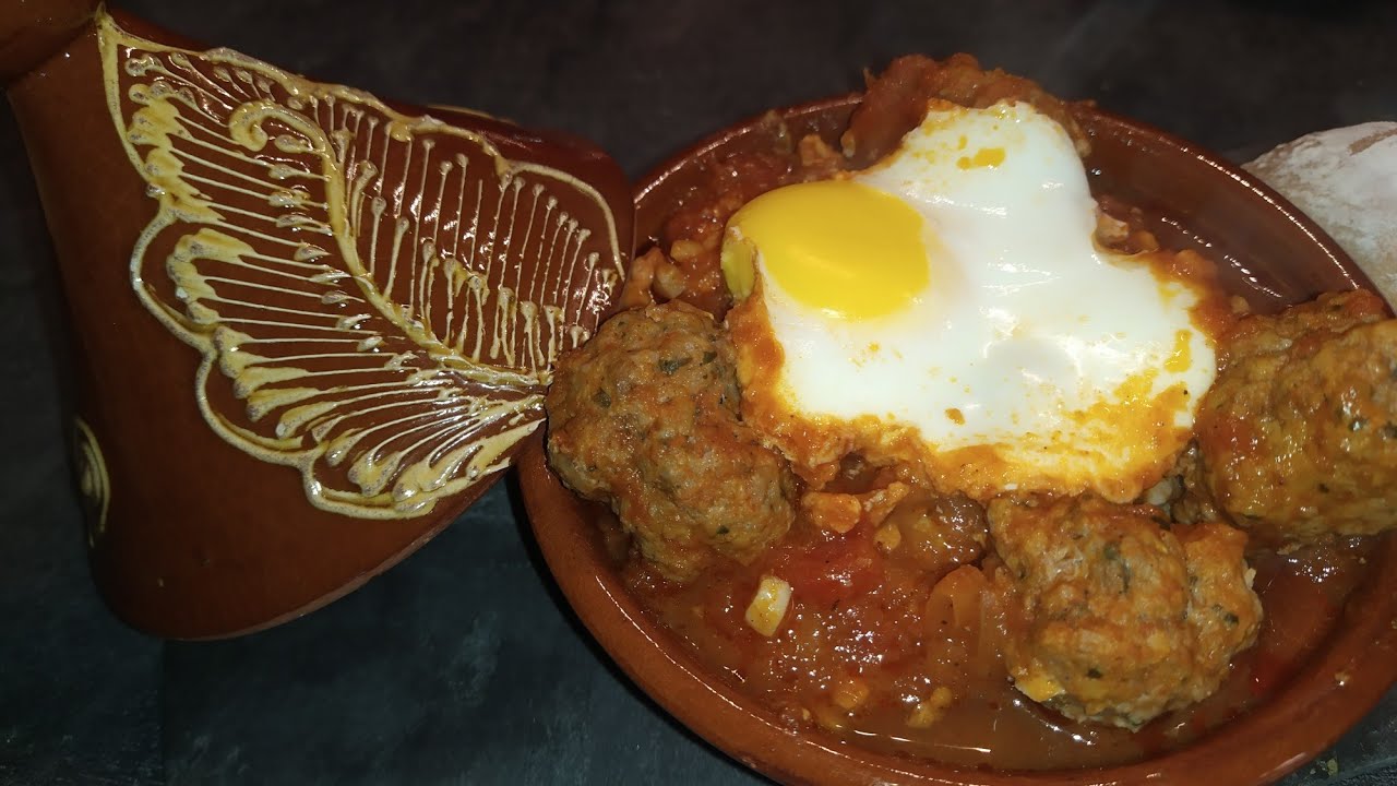 recette tajine kefta oeuf / tajine boulette de viande hachée YouTube