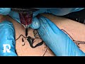 tattoo Real-Time Video minimalist tattoo using 3 round liner