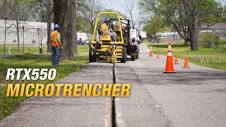 RTX550 Ride-on Tractor with Microtrencher Attachment