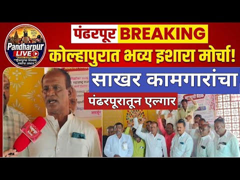Breking | साखर कामगार काढणार कोल्हापूर ला इशारा मोर्चा; साखर कामगार समन्वय समितीची पंढरपुरात बैठक