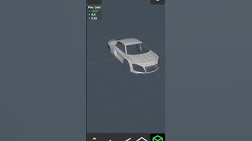 Audi r8 3D modeling #part 1 #viral #shorts #lowpoly
