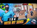 I DID 1 V 4 WITH MY SENSITIVITY 💀🔥 | BEST SENSITIVITY EVER 😱🔥 | NO RECOIL/ 100% WORKING ✅💯 | CLOUDYY