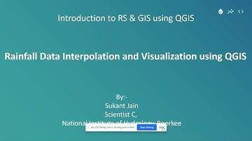 Rainfall Data Interpolation and Visualisation Using QGIS
